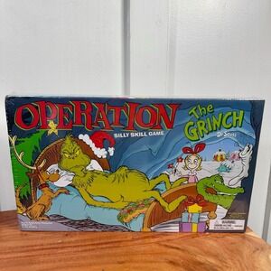 NEW Operation The Grinch Dr Seuss Silly Skill Board Game Christmas Holiday